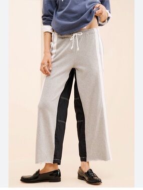 Tricia Fix/ BDG Black and Gray Drawstring Waist reworked Joggers